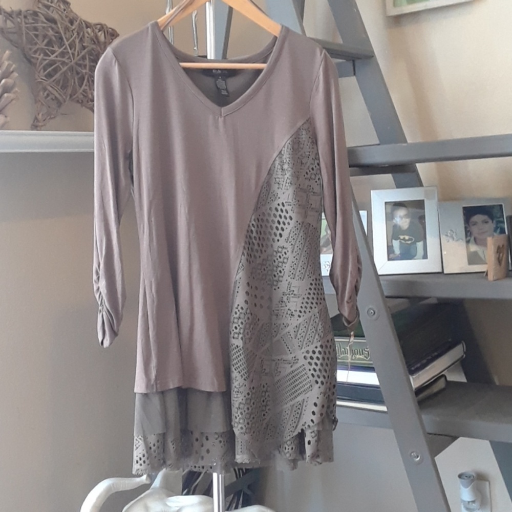 Tan Brown Blouse
